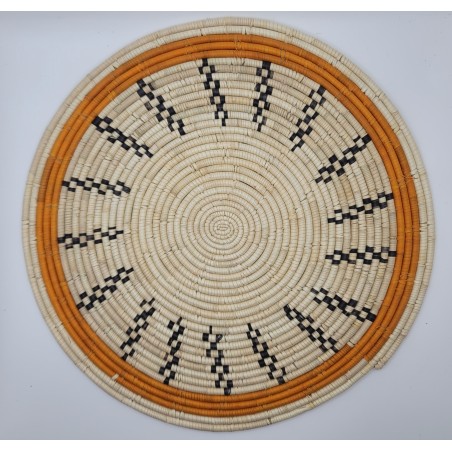 Guinean craftsmanship, Fouta, wall decoration, placemat, handmade, African décor, natural fibers, African art, Guinea Conakry