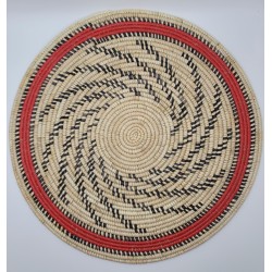 artisanat guinéen, Fouta, décoration murale, dessous de plat, fait main, déco africaine, fibres naturelles, art africain, Guinée