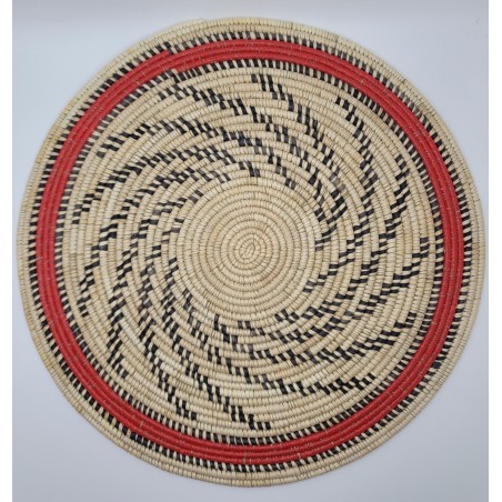 artisanat guinéen, Fouta, décoration murale, dessous de plat, fait main, déco africaine, fibres naturelles, art africain, Guinée