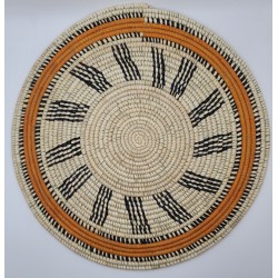 Guinean craftsmanship, Fouta, wall decoration, placemat, handmade, African décor, natural fibers, African art, Guinea Conakry