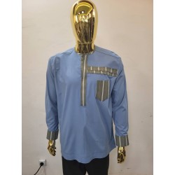 African Men’s Long-Sleeve Shirts – Signature Collection | Atelier D’Assi