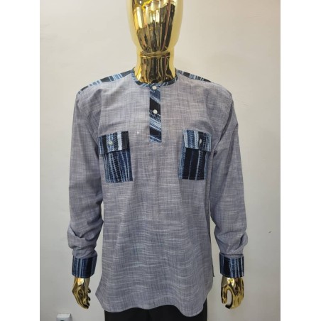 African Men’s Long-Sleeve Shirts – Signature Collection | Atelier D’Assi