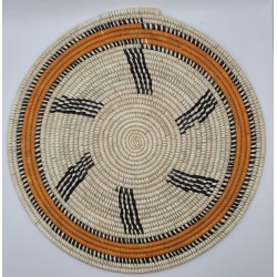 Guinean craftsmanship, Fouta, wall decoration, placemat, handmade, African décor, natural fibers, African art, Guinea Conakry