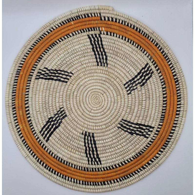 artisanat guinéen, Fouta, décoration murale, dessous de plat, fait main, déco africaine, fibres naturelles, art africain, Guinée