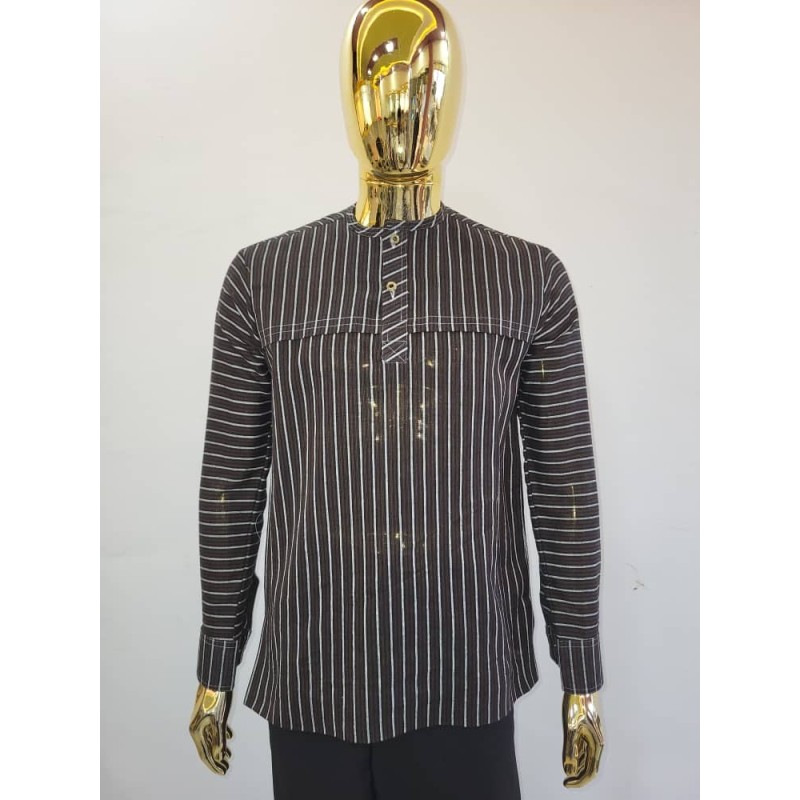 Chemises Africaines Homme Manches Longues – Signature | Atelier D’Assi