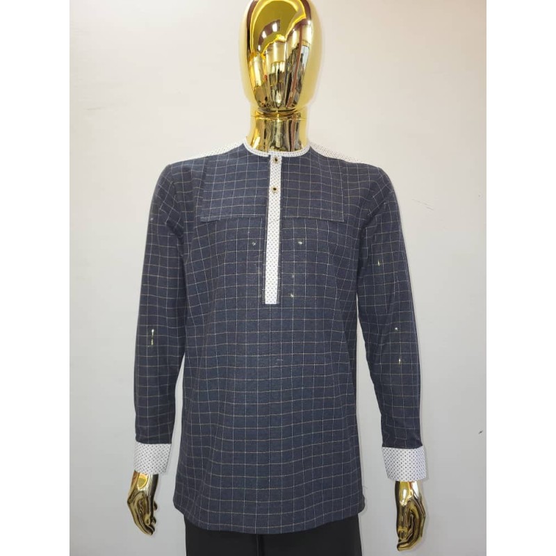 Chemises Africaines Homme Manches Longues – Signature | Atelier D’Assi