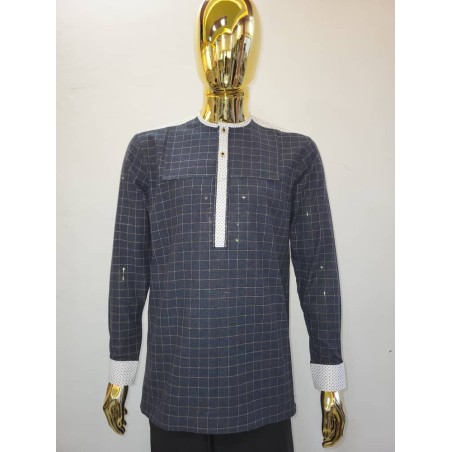 Chemises Africaines Homme Manches Longues – Signature | Atelier D’Assi