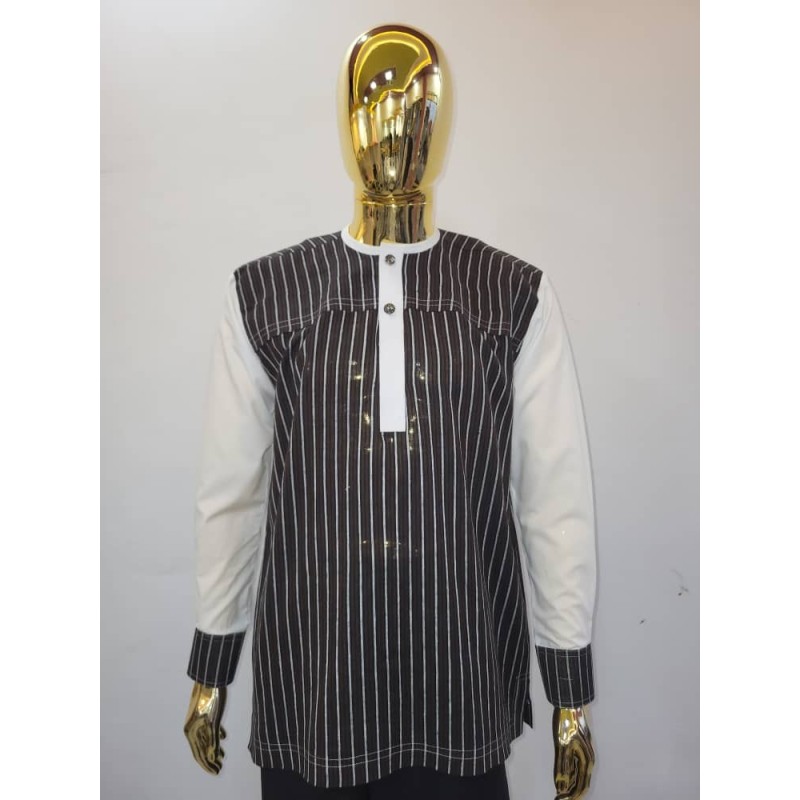 Chemises Africaines Homme Manches Longues – Signature | Atelier D’Assi