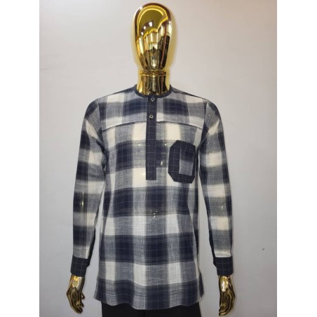 Chemises Africaines Homme Manches Longues – Signature | Atelier D’Assi