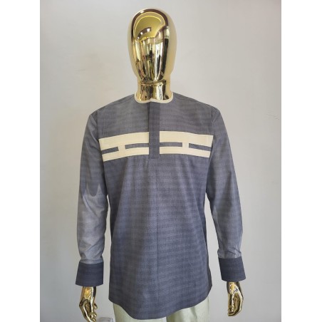 Chemises Africaines Homme Manches Longues – Signature | Atelier D’Assi