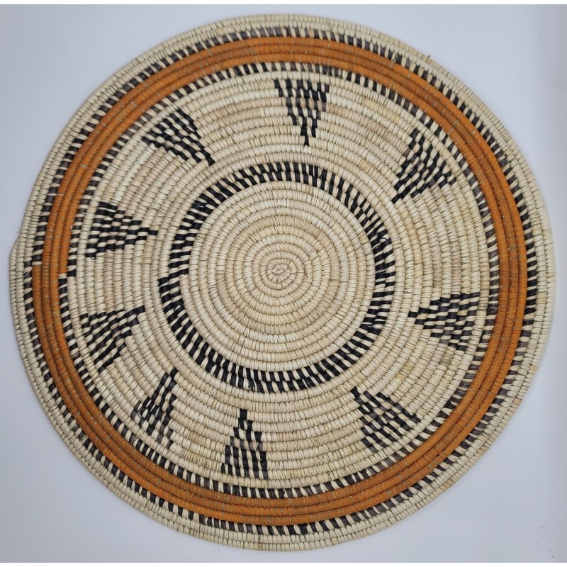 artisanat guinéen, Fouta, décoration murale, dessous de plat, fait main, déco africaine, fibres naturelles, art africain, Guinée