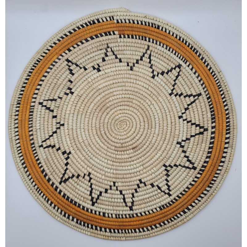 artisanat guinéen, Fouta, décoration murale, dessous de plat, fait main, déco africaine, fibres naturelles, art africain, Guinée