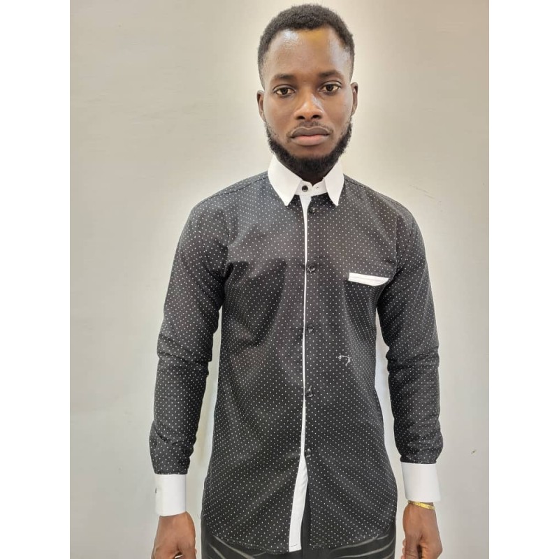 Chemises Africaines Homme Manches Longues – Signature | Atelier D’Assi