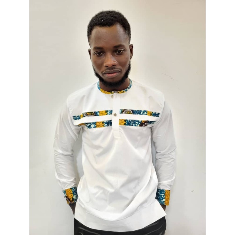 Chemises Africaines Homme Manches Longues – Signature | Atelier D’Assi