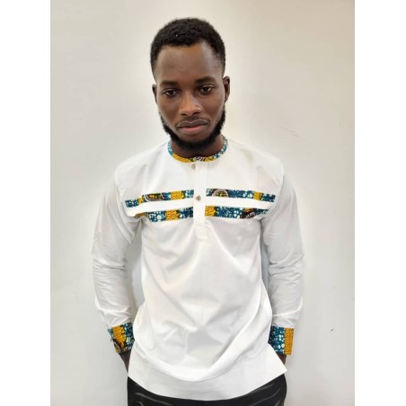 Chemises Africaines Homme Manches Longues – Signature | Atelier D’Assi