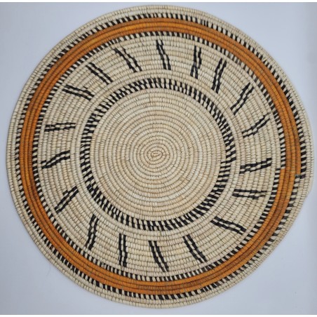 Guinean craftsmanship, Fouta, wall decoration, placemat, handmade, African décor, natural fibers, African art, Guinea Conakry