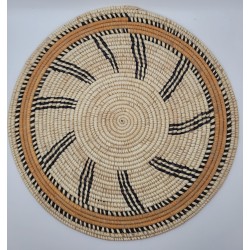 artisanat guinéen, Fouta, décoration murale, dessous de plat, fait main, déco africaine, fibres naturelles, art africain, Guinée