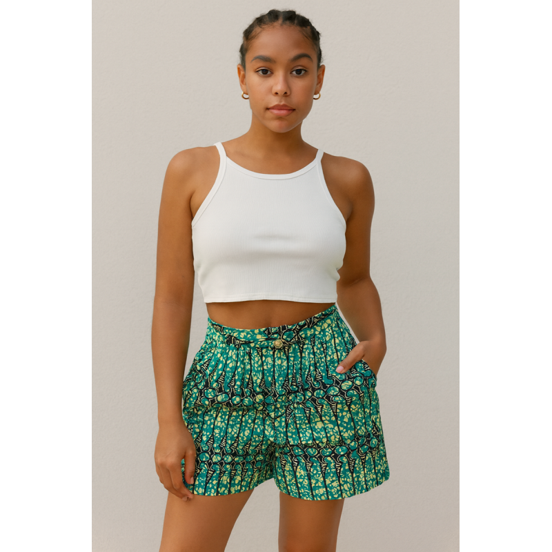 Handcrafted Wax Shorts – African Fashion – L’Atelier D’Assi