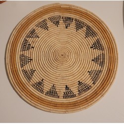 artisanat guinéen, Fouta, décoration murale, dessous de plat, fait main, déco africaine, fibres naturelles, art africain, Guinée