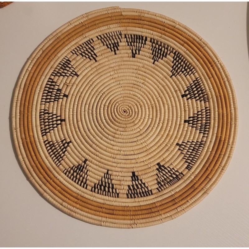 artisanat guinéen, Fouta, décoration murale, dessous de plat, fait main, déco africaine, fibres naturelles, art africain, Guinée