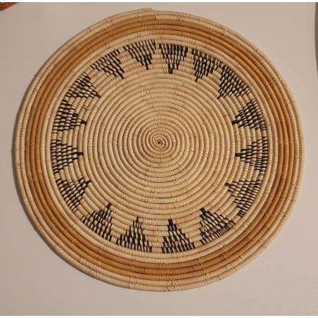 artisanat guinéen, Fouta, décoration murale, dessous de plat, fait main, déco africaine, fibres naturelles, art africain, Guinée