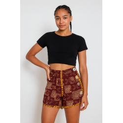 Shorts artisanaux en wax | L’Atelier D’Assi